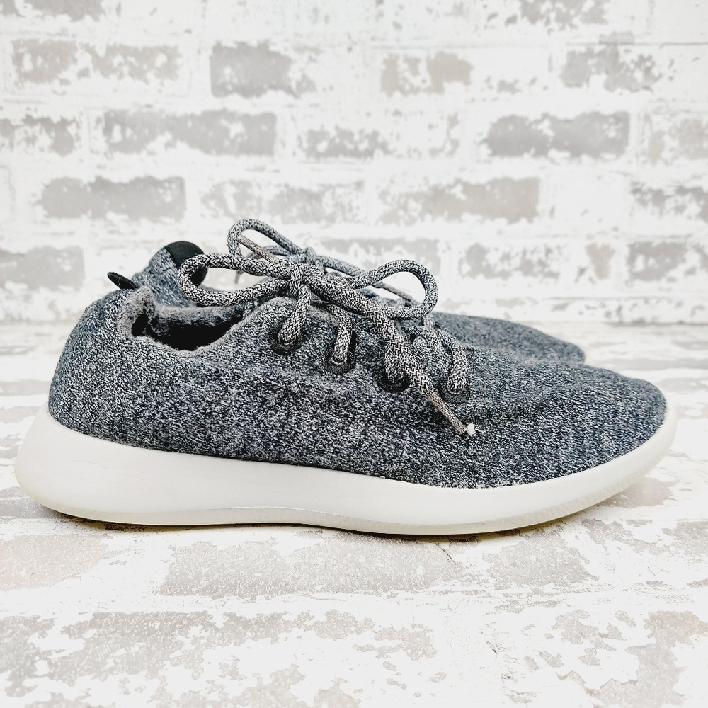Allbirds Gray Wool Lace Up Comfort Running Walking Athletic Sneakers D824 - Picture 6 of 11